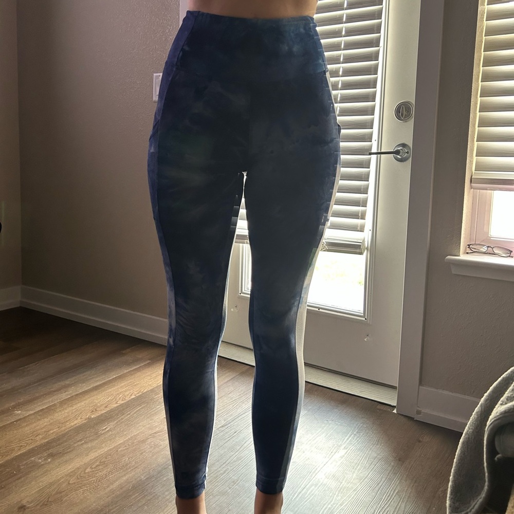 True Craft Blue Leggings High-Waisted Stretch